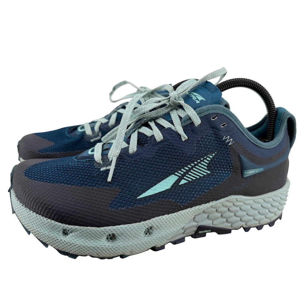 Altra Timp 4 Womens Trail Running Shoes Blue Teal AL0A548C302 US 8.5 EU 40